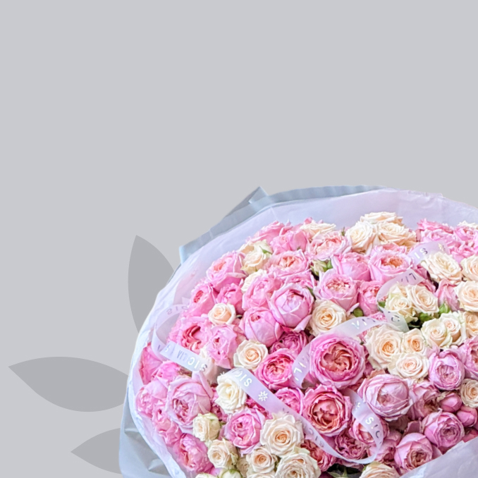 Букеты из кустовых роз