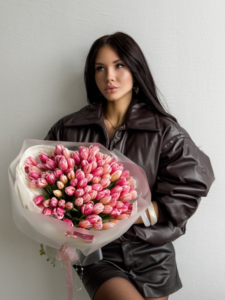 Монобукет из тюльпанов №281