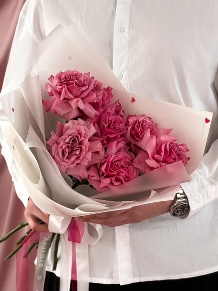 Монобукет из эквадорских роз №247