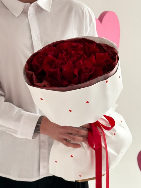 Монобукет из эквадорских роз №245